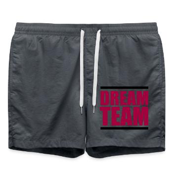 dream team - Badeshorts - Anthrazit - Vorne - AI Model Male 185 light (185cm)