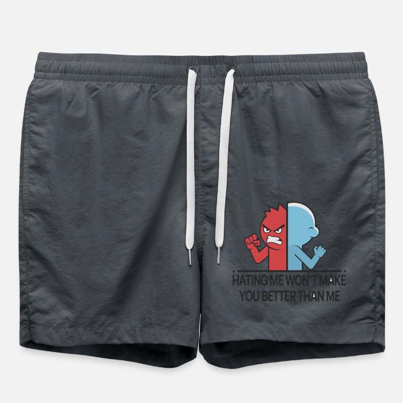HATING ME - Swim Trunks - anthracite