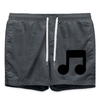 Note musique - Short de bain - charbon - Devant - AI Model Male 185 light (185cm)