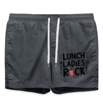 Humour pour les dames du déjeuner - Short de bain - charbon - Devant - AI Model Male 185 light (185cm)