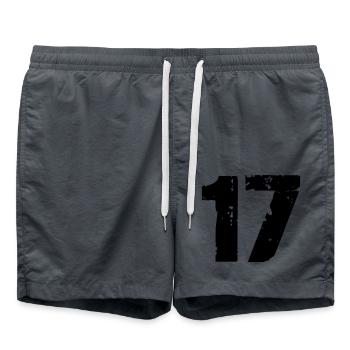 17 - Badeshorts - Anthrazit - Vorne - AI Model Male 185 light (185cm)