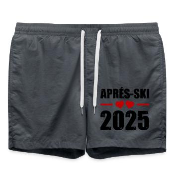 Après Ski 2025 Heart - Swim Trunks - anthracite - Front - AI Model Male 185 light (185cm)