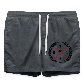 Palmier de vacances de l’année 2025 - Short de bain - charbon - Devant - AI Model Male 185 light (185cm)