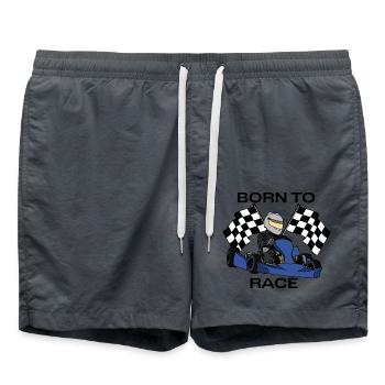 Born to Race - Swim Trunks - anthracite - Front - AI Model Male 185 light (185cm)