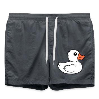 Canard Baignades Lac Rivière Eau Mer Vacances Plaisir - Short de bain - charbon - Devant - AI Model Male 185 light (185cm)