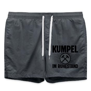Kumpel Ruhestand - Badeshorts - Anthrazit - Vorne - AI Model Male 185 light (185cm)