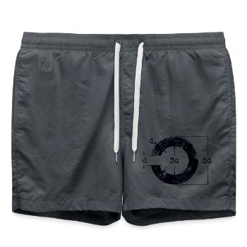 Landoltring - Badeshorts - Anthrazit - Vorne - AI Model Male 185 light (185cm)