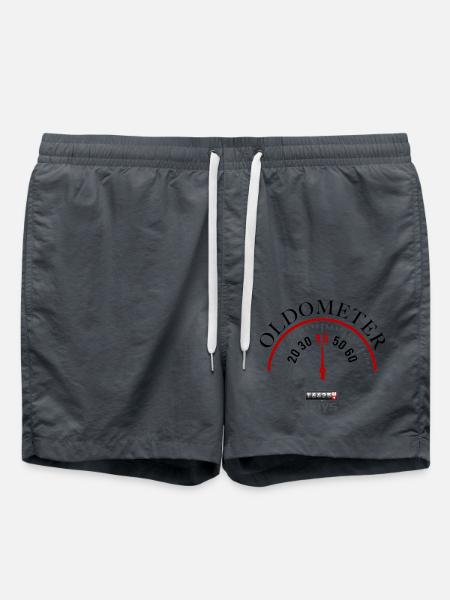 OLDOMETER 45th birthday - Swim Trunks - anthracite