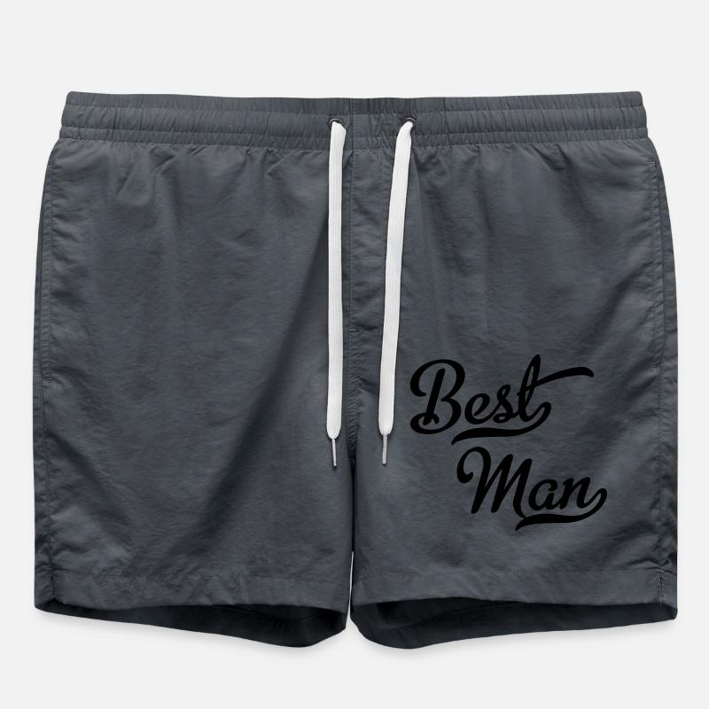 Best man - Swim Trunks - anthracite