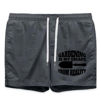 Jardin Verger Jardinier Cadeau Hobby Jardinier - Short de bain - charbon - Devant - AI Model Male 185 light (185cm)