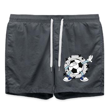 Fußball Dabben Fußballteam Dabbing Fußballspieler - Badeshorts - Anthrazit - Vorne - AI Model Male 185 light (185cm)