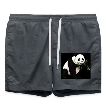 Panda - Badeshorts - Anthrazit - Vorne - AI Model Male 185 light (185cm)