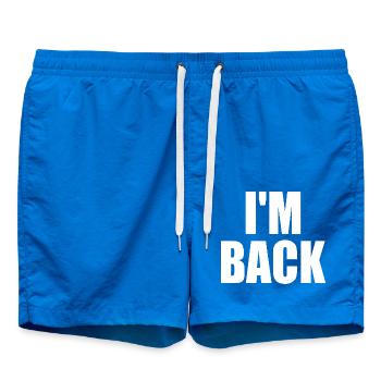 I'm back - Badeshorts - Cobalt blue - Vorne