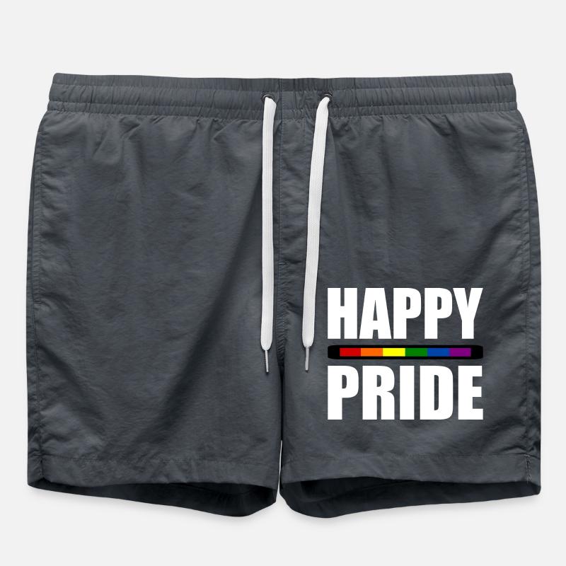 Happy pride - Short de bain - charbon
