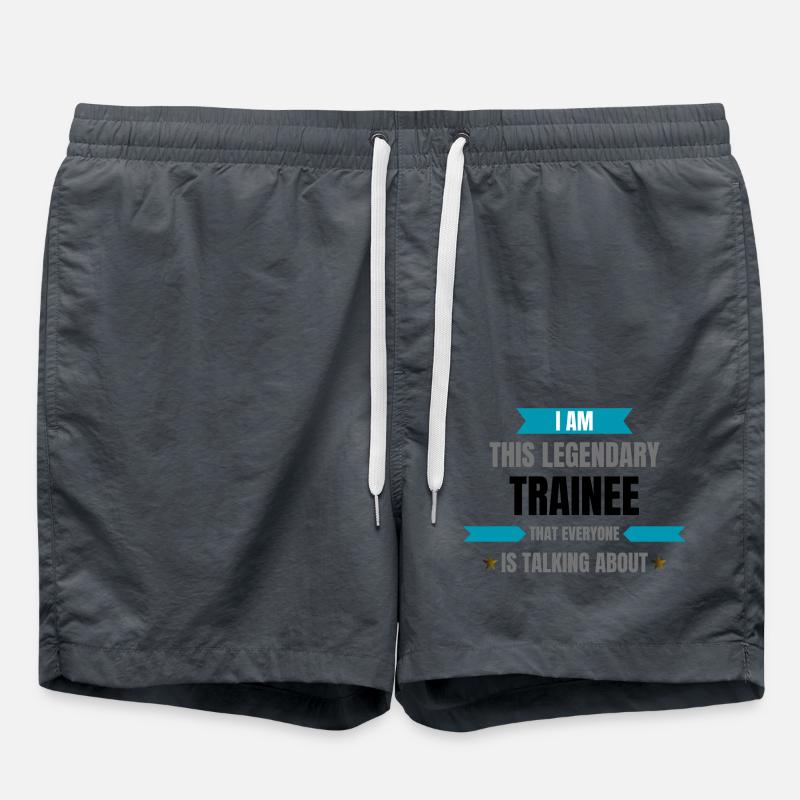 Trainee is legendary - Swim Trunks - anthracite