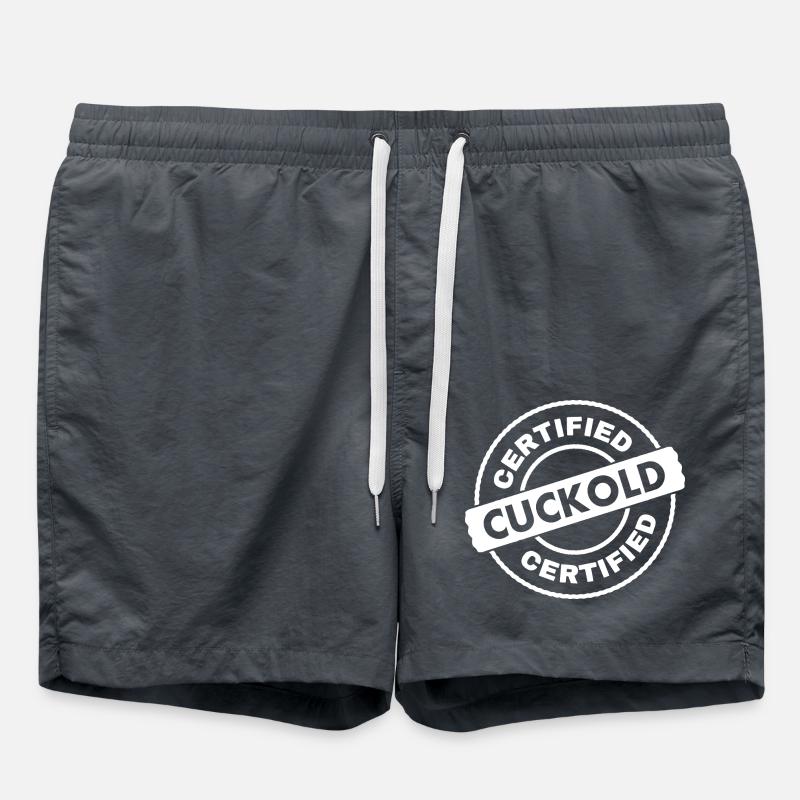 certified cuckold - Swim Trunks - anthracite