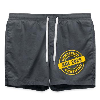 Abi 2025 - Badeshorts - Anthrazit - Vorne - AI Model Male 185 light (185cm)