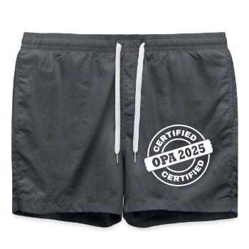 Opa 2025 - Badeshorts - Anthrazit - Vorne - AI Model Male 185 light (185cm)