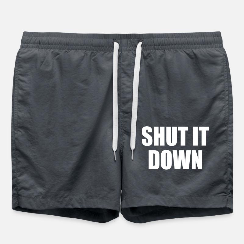 shut it down - Short de bain - charbon