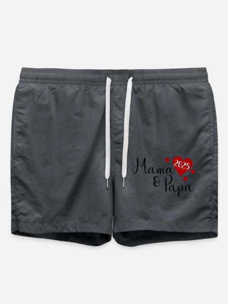 Mama und Papa 2025 - Badeshorts - Anthrazit
