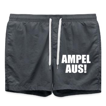 Ampel aus - Badeshorts - Anthrazit - Vorne - AI Model Male 185 light (185cm)