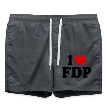 j'adore fdp - Short de bain - charbon - Devant - AI Model Male 185 light (185cm)