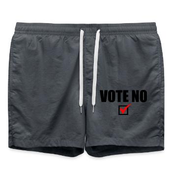 Vote no - Short de bain - charbon - Devant - AI Model Male 185 light (185cm)