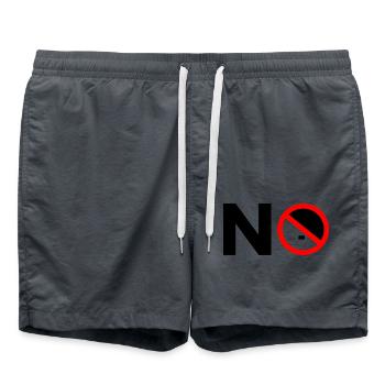 Gegen rechts - no - Badeshorts - Anthrazit - Vorne - AI Model Male 185 light (185cm)