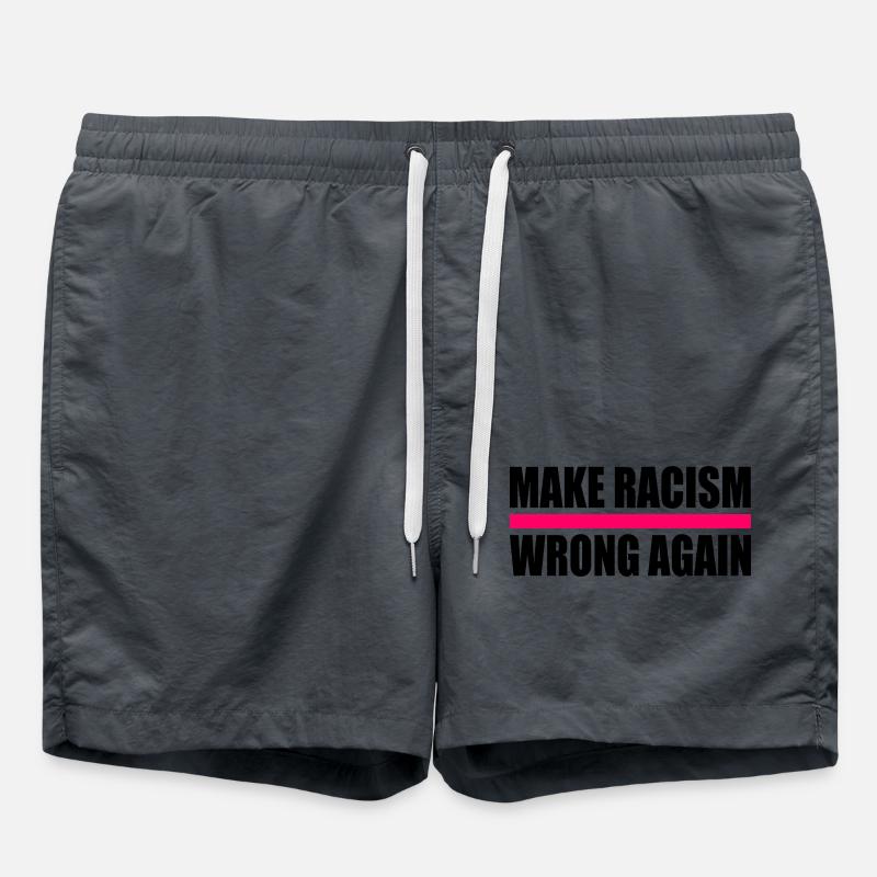 make racism wrong again - Short de bain - charbon