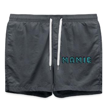 OMA. MUTTERTAG. ALLES GUTE ZUM OMA-TAG. ICH LIEBE DICH - Badeshorts - Anthrazit - Vorne - AI Model Male 185 light (185cm)
