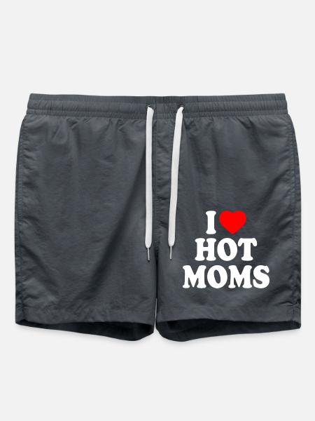 I love hot moms - Swim Trunks - anthracite