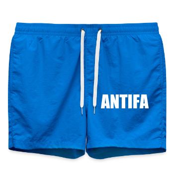 Antifa - Swim Trunks - cobalt blue - Front