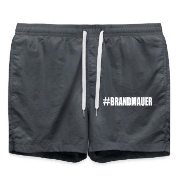 brandmauer - Badeshorts - Anthrazit - Vorne - AI Model Male 185 light (185cm)