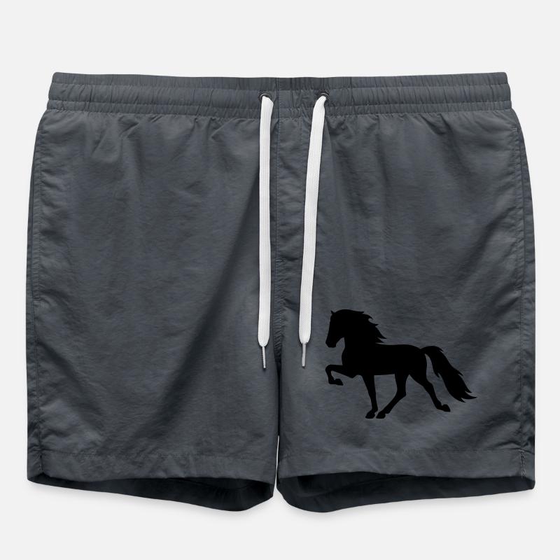 Tölter Cheval islandais - Short de bain - charbon