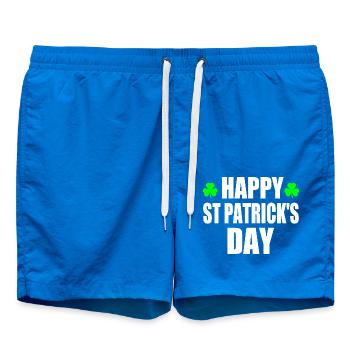 happy st patrick's day - Swim Trunks - cobalt blue - Front