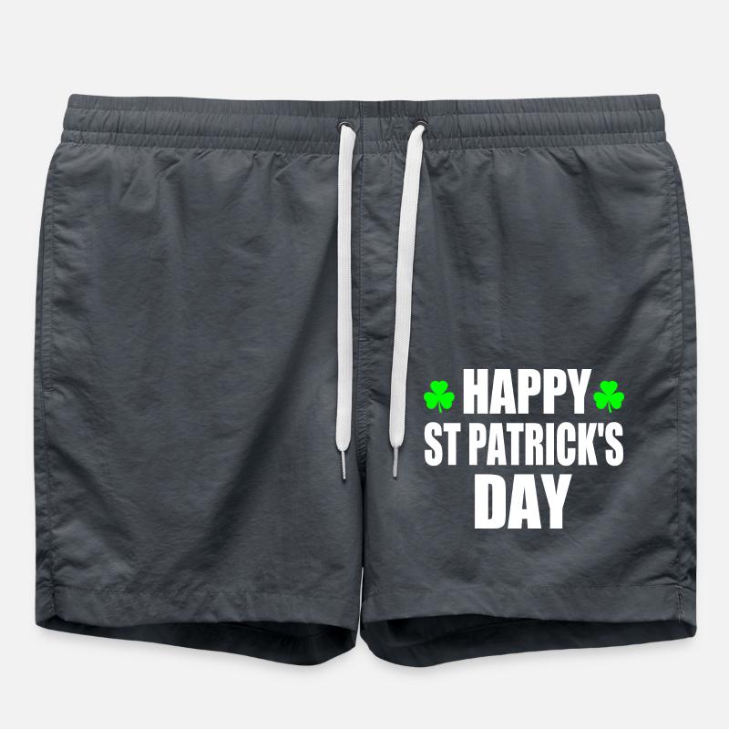 happy st patrick's day - Short de bain - charbon