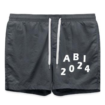 Abi 2024 - Badeshorts - Anthrazit - Vorne - AI Model Male 185 light (185cm)