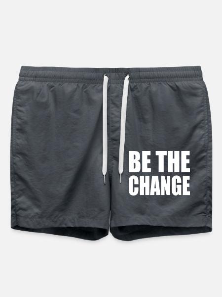 be the change - Swim Trunks - anthracite