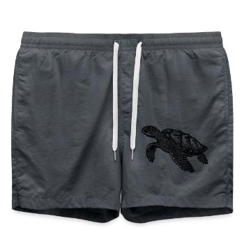 Tortues nageuses élégantes pour les plongeurs - Short de bain - charbon - Devant - AI Model Male 185 light (185cm)
