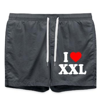 I love xxl - Short de bain - charbon - Devant - AI Model Male 185 light (185cm)