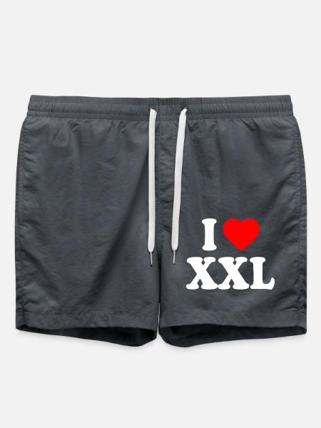 I love xxl - Swim Trunks - anthracite