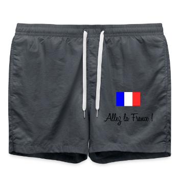 DRAPEAU. FRANCE. SPORT. FOOTBALL - Short de bain - charbon - Devant - AI Model Male 185 light (185cm)