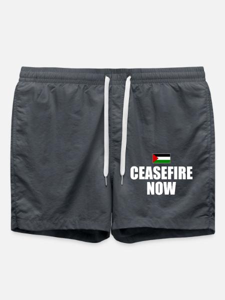 ceasefire now - Swim Trunks - anthracite