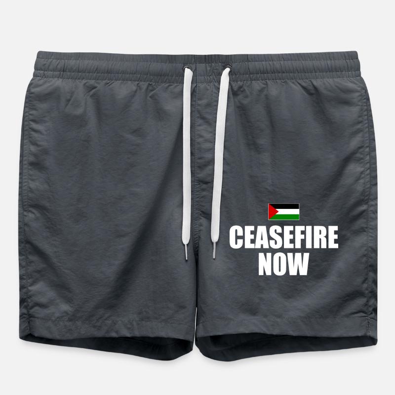 ceasefire now - Swim Trunks - anthracite