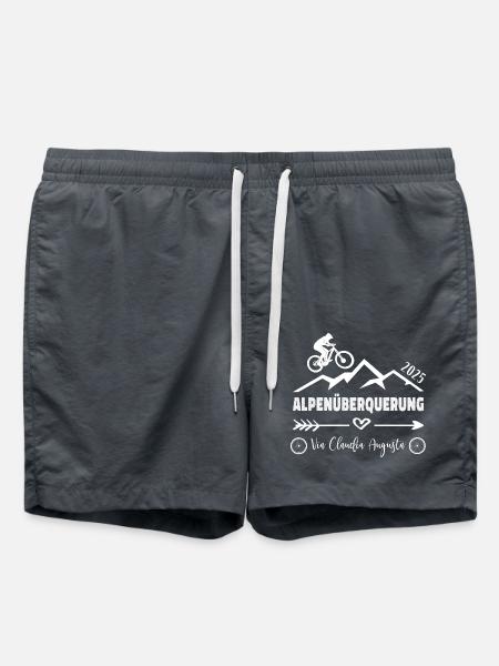 Alpenüberquerung Fahrrad Via Claudia Augusta 2025 - Badeshorts - Anthrazit