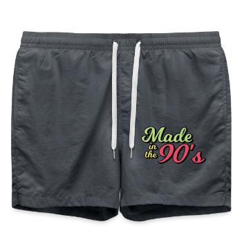 made in the 90s - Swim Trunks - anthracite - Front - AI Model Male 185 light (185cm)