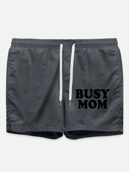 Busy mom - Swim Trunks - anthracite