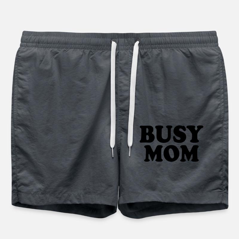 Busy mom - Swim Trunks - anthracite