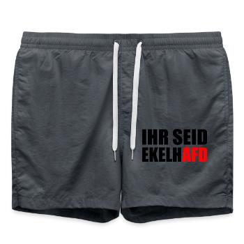 Ihr seid ekelhafd - Badeshorts - Anthrazit - Vorne - AI Model Male 185 light (185cm)