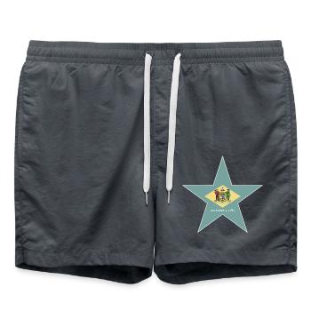 Delaware Fan T-Shirt – Küste & Charme - Badeshorts - Anthrazit - Vorne - AI Model Male 185 light (185cm)
